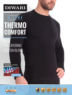 Wholesale Men's Navy Thermal Underwear in Medium - DollarDays